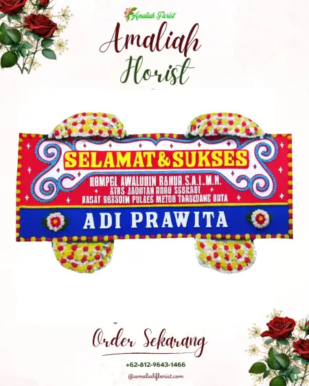 Papan Bunga Ucapan Selamat Biawu